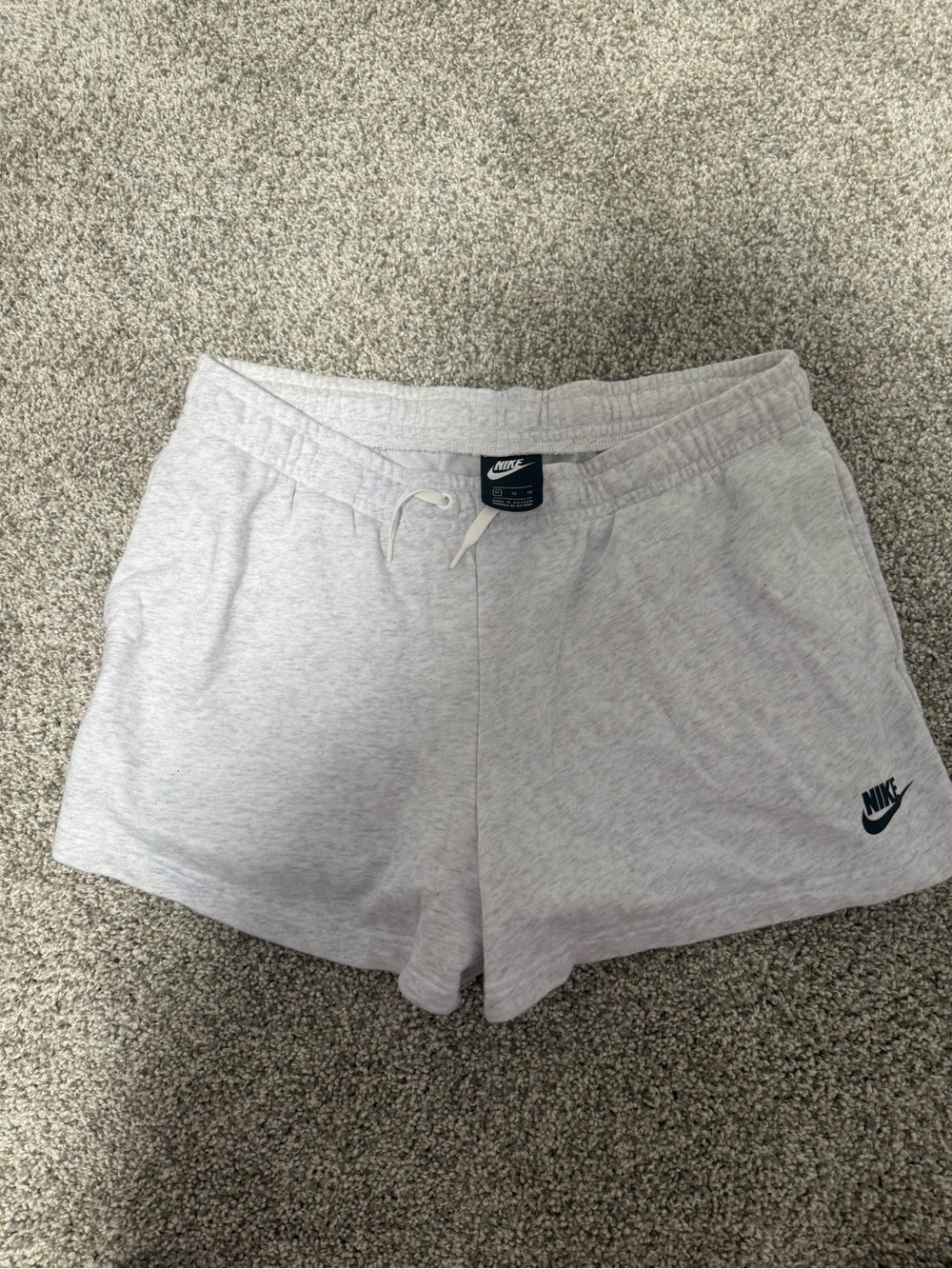 Nike Women’s Light Gray Athletic Fleece Shorts